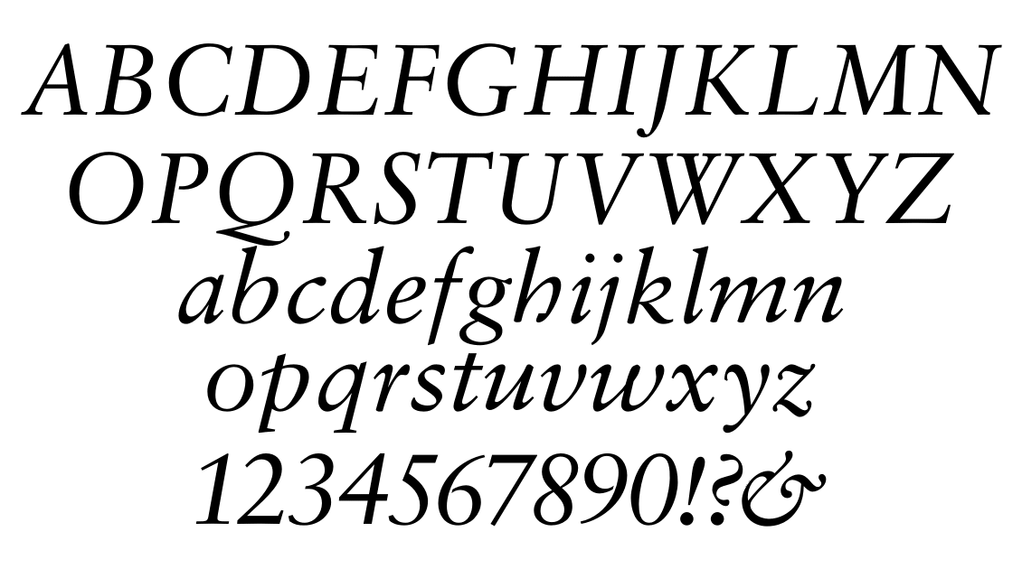 sabon italic font